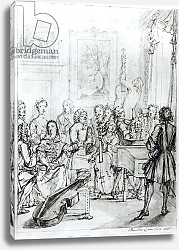 Постер Ларун Марсель Concert at Montague House, 1736