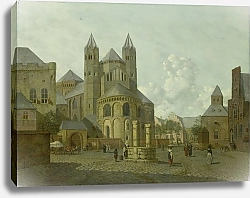 Постер Принс Йоханнес Imaginary Cityscape with Romanesque Church