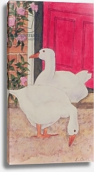 Постер Бентон Линда (совр) Ducks by the Open Door