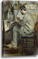 Постер Ренуар Пьер (Pierre-Auguste Renoir) Frederic Bazille at his Easel, 1867