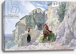 Постер Фрипп Альфред The Monastery of San Rocco, Olevano, 19th century