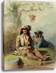 Постер Миллер Якоб Альфред Trappers, 1858