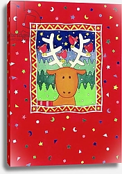 Постер Бакстер Кэти (совр) Reindeer and Robins