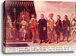 Постер Школа: Фламандская 17 в. The Pope and Death