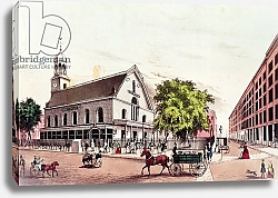 Постер Неизвестен The Post Office, New York, engraved by Nathaniel Currier