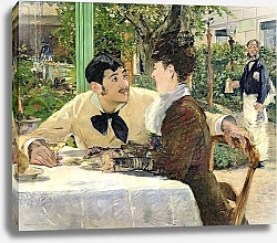 Постер Мане Эдуард (Edouard Manet) The Garden of Pere Lathuille, 1879