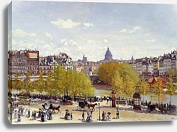 Постер Моне Клод (Claude Monet) Вид на Лувр