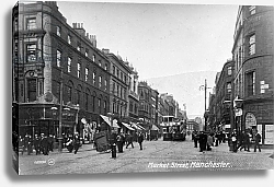 Постер Неизвестен Market Street, Manchester, c.1910 2