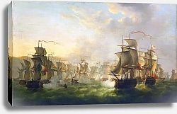 Постер Шуман Мартин The Dutch and English fleets meet on the way to Boulogne