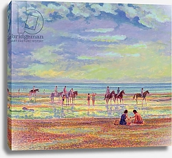 Постер Тиндалл Роберт (совр) Ponies on Ferring Beach