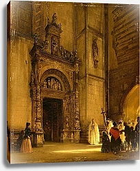 Постер Альт Рудольф Side portal of Como Cathedral, 1850