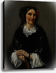 Постер Курбе Гюстав (Gustave Courbet) Portrait of Anika Psalmon, Mrs. Robin, 1862