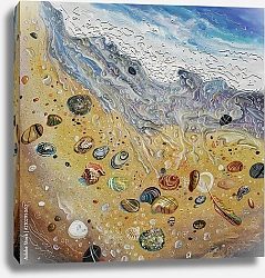 Постер Морские ракушки на пляже