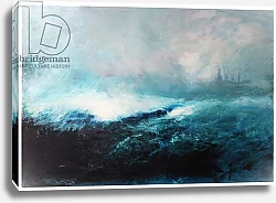 Постер МакКоноши Дэвид (совр) Seascape; 2015 Mixed Media on Wood panel