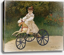 Постер Моне Клод (Claude Monet) Jean Monet on his Hobby Horse