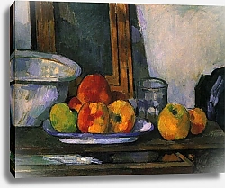 Постер Сезанн Поль (Paul Cezanne) Натюрморт с выдвинутым ящиком