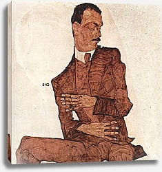 Постер Шиле Эгон (Egon Schiele) Портрет Артура Рёслера