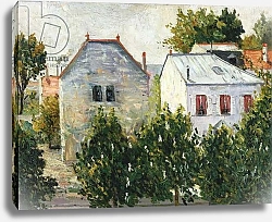 Постер Синьяк Поль (Paul Signac) Suburban Garden at Asnieres, 1883