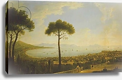 Постер Фабри Пьетро A Panoramic View of Naples, the Bay of Naples, Portici, Vesuvius, the Sorrento Peninsula and Capri from the Conocchia,