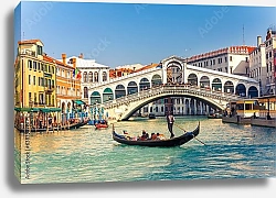 Постер Италия. Венеция. Мост Риальто