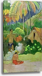 Постер Гоген Поль (Paul Gauguin) Landscape in Tahiti 1892