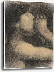 Постер Сера Жорж-Пьер (Georges Seurat) Echo, Study for ' Bathers at Asnieres', 1883-4