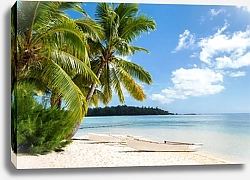 Постер Лодки на тропическом пляже