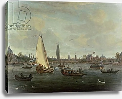 Постер Шторк Абрахам View of Amsterdam Harbour