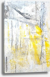 Постер Жёлто-серая абстракция