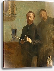 Постер Вюйар Эдуар Self-Portrait with Waroquy, 1889