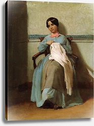 Постер Бугеро Вильям (Adolphe-William Bouguereau) A portrait of leonie bouguereau