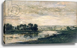 Постер Добиньи Шарль Evening on the Oise, 1872