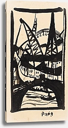 Постер Стеннер Херманн Paris, Eiffelturm mit Seinebrücke