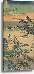 Постер Хокусай Кацушика Print from the series 'A True Mirror of Chinese and Japanese Poems', c.1833 1