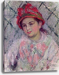 Постер Моне Клод (Claude Monet) Portrait of Blanche Hoschede as a Young Girl, c.1880