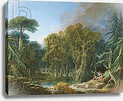 Постер Буше Франсуа (Francois Boucher) The Forest, 1740