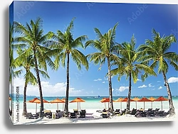 Постер Белый тропический пляж на острове Боракай на Филиппинах