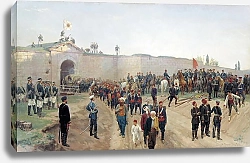 Постер Дмитриев-Оренбургский Николай Сдача крепости Никополь 4 июля 1877 года. 1883