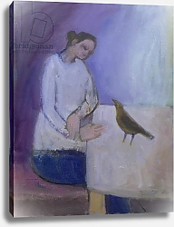 Постер Джеймисон Сью (совр) Woman with a Bird, 2003