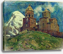 Постер Васнецов Аполлинарий Церковь Цминда Самеба. Кавказ. 1895