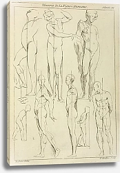 Постер Рубенс Петер (Pieter Paul Rubens) Studies of figures in upright positions