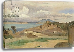 Постер Коро Жан (Jean-Baptiste Corot) Ischia, View from the Slopes of Mount Epomeo, 1828