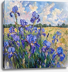 Постер Irises in bloom