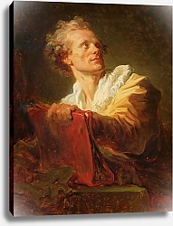Постер Фрагонар Жан Portrait of a Young Artist, presumed to be Jacques-Andre Naigeon