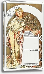 Постер Муха Альфонс Advertising poster by Alphonse Mucha for the calendar 1898 - Dim 31x51 cm Advertising poster by Alphonse Mucha for calendar, 1898 - Private collection