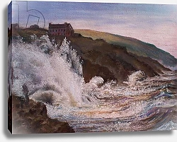 Постер Старкей Марго (совр) Raging Storm over Cornwall, 2018