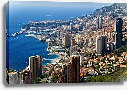 Постер Лазурный берег. Вид на Монако
