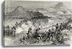 Постер Риоу Эдуард Sir Henry Morton Stanley's first encounter with the Mazamboni people, 1890