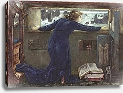 Постер Берне-Джонс Эдвард Dorigen of Bretaigne longing for the Safe Return of her Husband, 1871