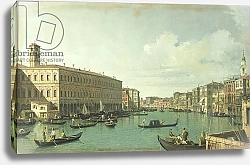 Постер Каналетто (Giovanni Antonio Canal) The Grand Canal from the Rialto Bridge